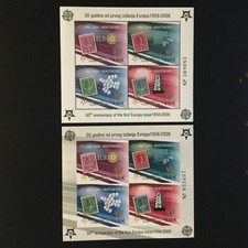 Montenegro 2006 sheet set MNH ** Europe perforated + unperforated Mi# block 2