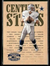 2005 Donruss Throwback Threads #CS-24 Troy Aikman Century Stars Blue #/100