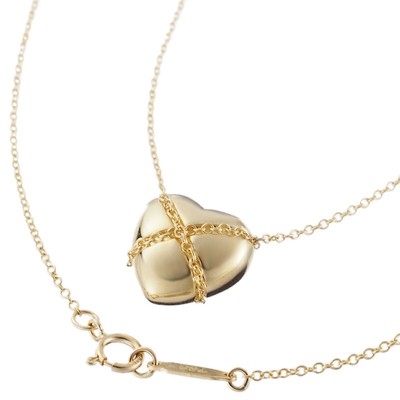 ティファニー クロス ハート コンビ 14K チェーン ネックレス OM2fe