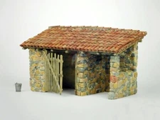 Model Victoria 1/35 Stone Livestock Shelter Mediterranean Animal Farm Shed 4050
