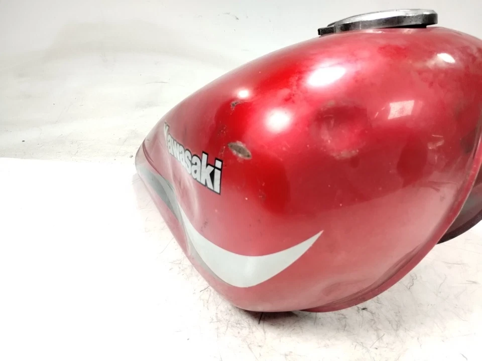 85 Kawasaki EN450 454 LTD 1985 tanque de combustible de gasolina abolladuras Foto 3 de 4