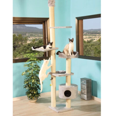 deckenhoher Kratzbaum Modell Leon von Clevercat in vielen Farben lieferbar