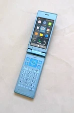 KYOCERA 701KC DIGNO KEITAI 2 Android Flip Phone Blue SIM Free Unlocked Japan