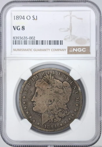 1894 O NGC US Morgan Silver Dollar United States $1 VG 8 American Coin