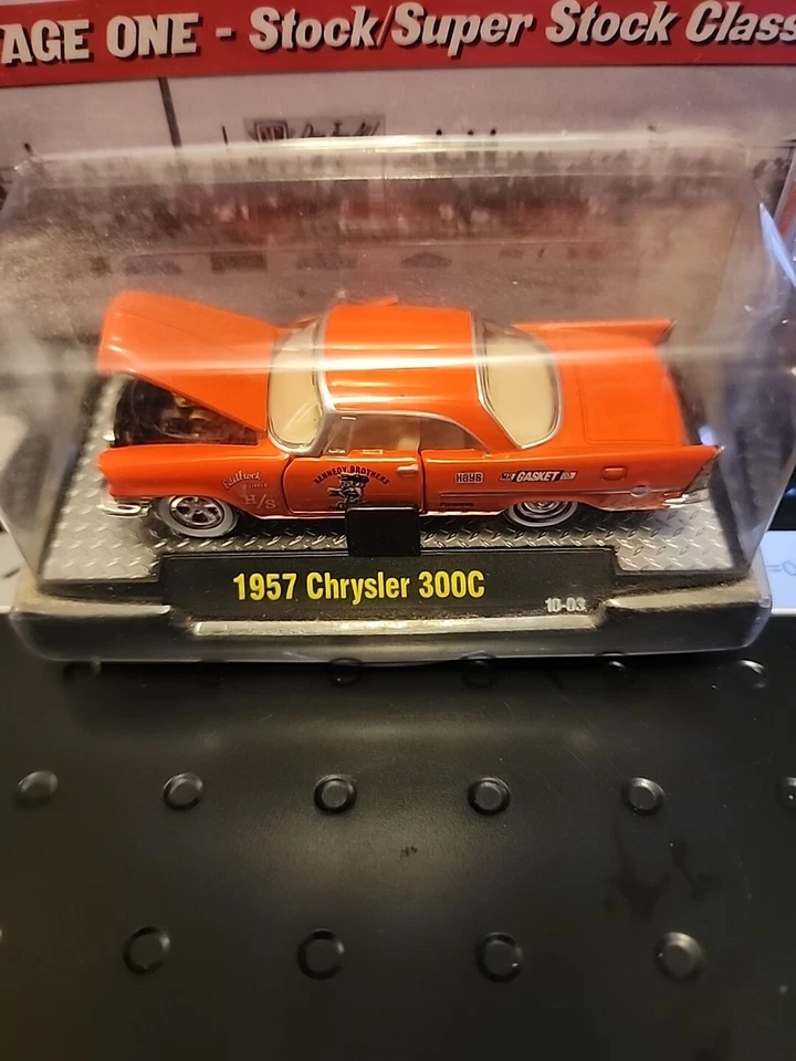 M2 Machines - Auto Drags - Release 3 - Orange 1957 Chrysler 300C - 2010 - Image 2 of 4