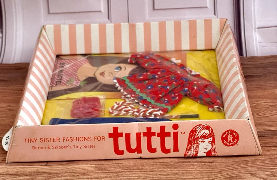 MUÑECA TUTTI VINTAGE BARBIE 1966 SKIPPIN’ ROPE FASHION #3604 CASI NUEVA SELLADA DE FÁBRICA Foto 4 de 4