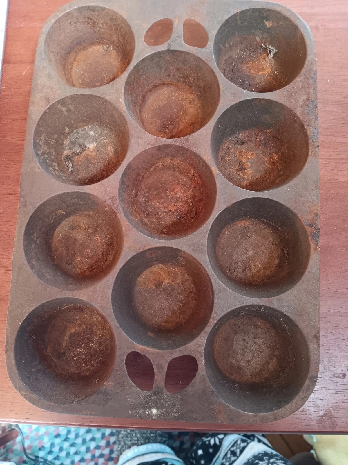 Vtg Cast Iron Griswold Wagner Style 11 Cup Popover Muffin Pan • Unmarked (2120)