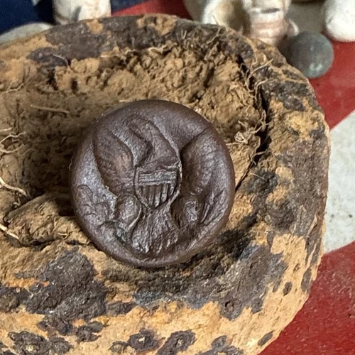 Dug Civil War 💥 🇺🇸 💣 Eagle Coat Button