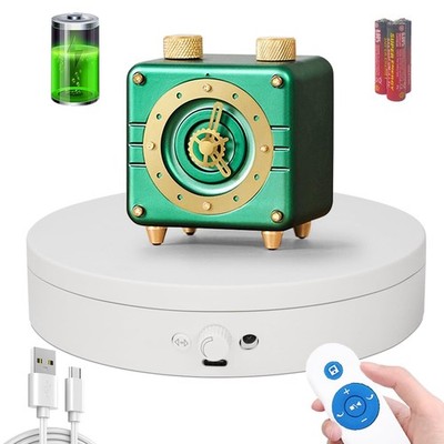 Knob Speed Adjustment Remote Control Motorized Rotating Display Stand 3d scan...