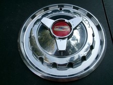 Vintage 1957 Chevy Belair Three Bar Spinner Hubcap Wheelcover