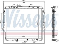 1X Nissens 606069 KüHler MotorküHlung FüR Toyota