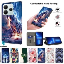Flip Leather Phone Case for Xiaomi Redmi 14C 13C K70E 10 10C 9 Wallet Case Cover