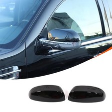 Car Door Rear View Mirror Cover Cap Compatible with Cadillac Glossy Black