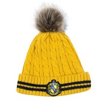 - Harry Potter - Pom Pom Beanie - Officially Licensed - Hufflepuff - Yellow ...