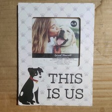 Dogy Paw Print Frame - 4" x 4" This Is Us Wood Photo Picture Fram