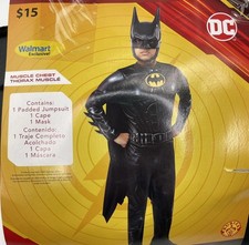 DC The Flash BATMAN Boy Small Full Costume Cosplay Play Dress Up Hero New 6 7