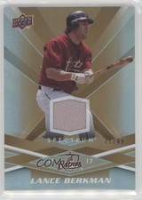 2009 Upper Deck Spectrum Gold Jersey 71/99 Lance Berkman #40 2rz