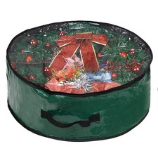 Christmas Wreath Storage Bag 36" - Garland Holiday Container with Clear Windo...