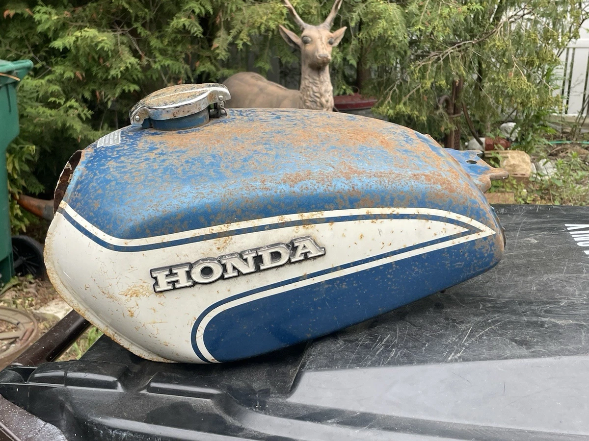 HONDA イーハートーブ ガソリンタンク シルバー/ブルー Honda Steel Blue Gas Tanks for sale | eBay