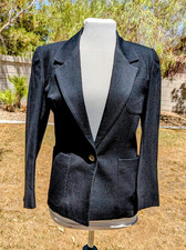 Business Classic Schrader Sport Petites Sz6 Single-Button Wool Blazer Jacket EUC