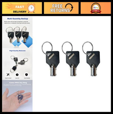 Elevator Fire Service Key Set, 3-Pack with Comfort Grip Caps - Recall Reset Keys