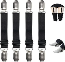 WILLWIN Elastic Thigh High Garter Suspenders Jeans Pant Boot Leg Clamps... 