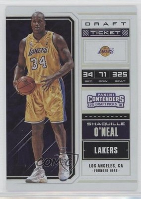 2018 Contenders Draft Picks Variation Ticket 78/99 Shaquille O'Neal #48 HOF 0v9h