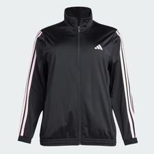 Adidas Tricot 3-stripes Track Jacket Black/Pink Women's Plus Size 3X NWT