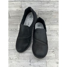 Cloudsteppers by Clarks Black Slip On Comfort Loafers Casual Walking Shoes Sz 8