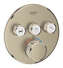 Grohe 29 138 Grohtherm Triple Function Thermostatic Valve Trim - Nickel