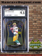 Jordan Love — 2020 Panini Select #147 - Rookie Card - CGC 9.5 Gem Mint Level. rookie card picture