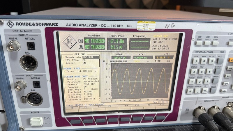 Rohde & Schwarz audio analyzer UPL 110K