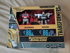 Transformers Buzzworthy Bumblebee Studio Series 86 Prowl Ironhide Figures MISB