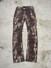 Vintage 2005 Roberto Just Cavalli Animal Print Bootcut Jeans