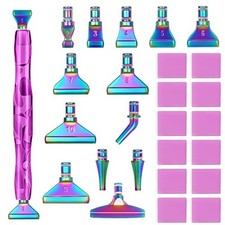 30 PCS Diamond Painting Pens Kit, 13 PCS Stainless Purple  gradient color  