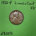 1932-P Lincoln Wheat Cent / Penny 1c Vg Very Good