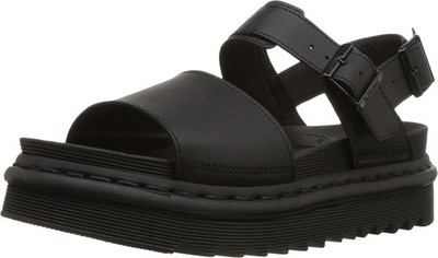 Dr. Martens Womens Voss Sandal | Black Hydro Leather | Authentic New