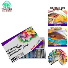 50-Color Oil Pastels Set - Vibrant, Non-Toxic Art Supplies for Young Artists
