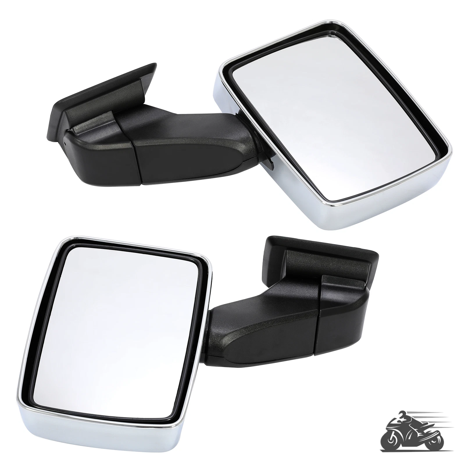 Silver Pair LH+RH Front Door Power Mirror For Hummer H3 2006-2010 #20836085 DOT