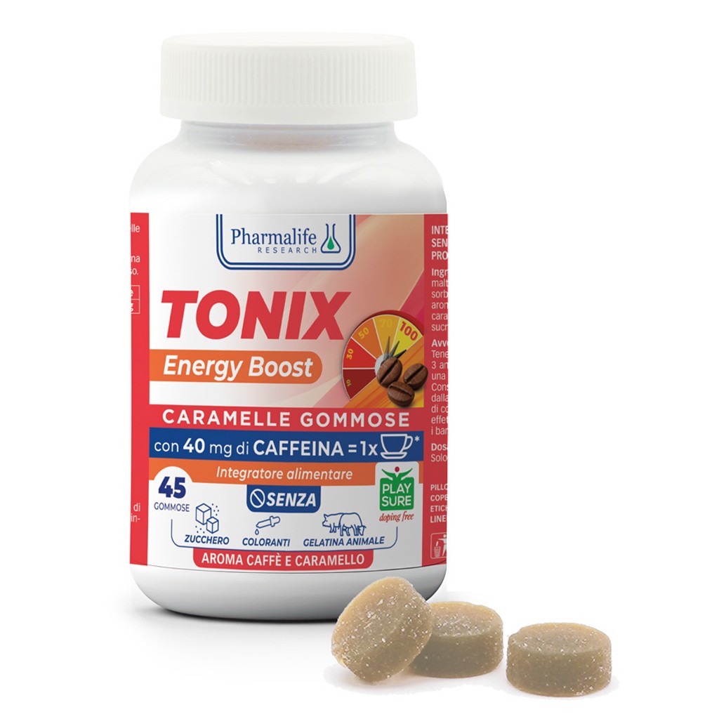 PHARMALIFE RESEARCH TONIX ENERGY BOOST 45 GOMMOSE Caffè-Caramello