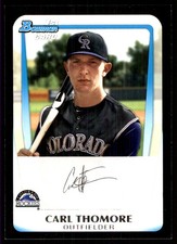 Carl Thomore 2011 Bowman Draft Picks & Prospects #BDPP31 Rockies MLB READ