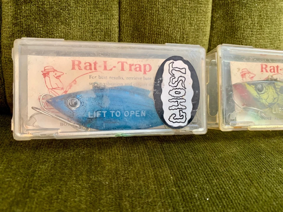 Vintage Bill Lewis Rat-L-Trap 1/2oz Ghost Lot of Two RT-83/RT-84 *NOS - Image 2 of 4