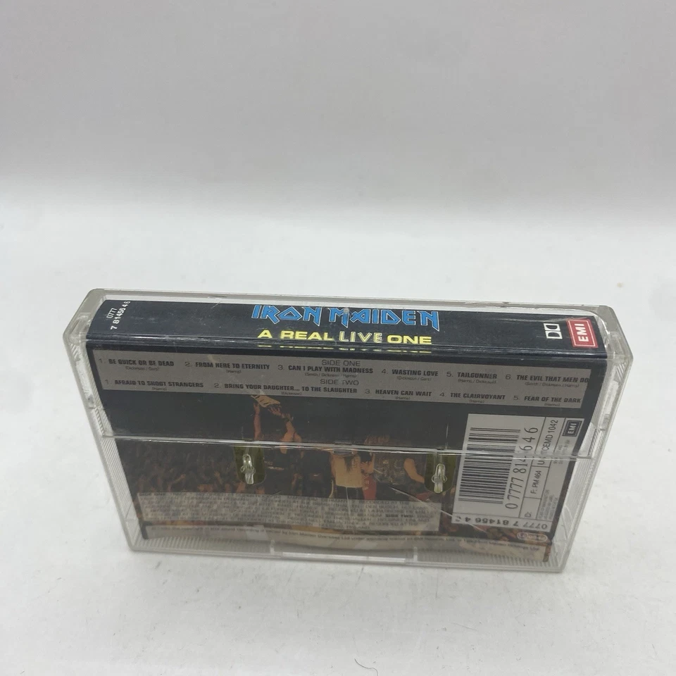 Iron Maiden - A Real Live One original rare UK cassette tape 1993 - Image 3 of 4