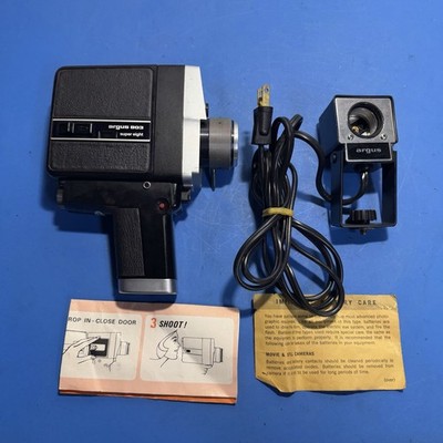ビデオカメラ argus Super 8 Movie Camera Model 756 Argus 803 Super 8 Movie Camera w/ Light & Case – For Parts or