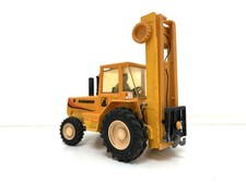 Britains Sanderson Rough Terrain Forklift Truck Yellow Diecast Vintage Toy 1986