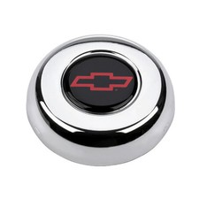 Grant 5640 Horn Button - Bowtie Logo - Steel - Chrome - Grant Classic 