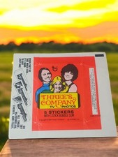 🔥1978 TOPPS THREE'S COMPANY WAX WRAPPER WRAPPERS NICE COLOR, ETC