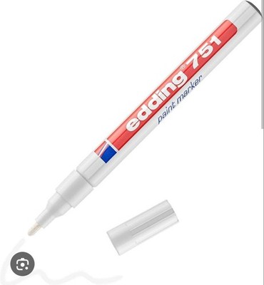 Edding 751 permanent Lackmarker  Weiß 5 Stück