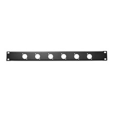 RP1U-6D 1U Rack Panel, 6 D-Series Punch-Outs,...