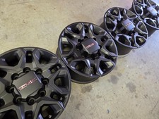 18" GMC SIERRA 2500 AT4X HD CHEVY OEM FACTORY STOCK WHEELS RIMS 8X180 AT4 BLACK